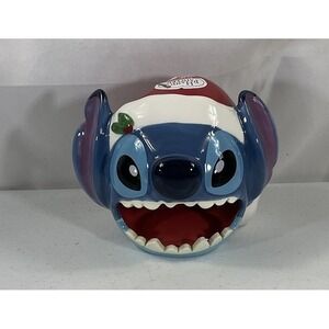 DISNEY Lilo & Stitch Christmas Stitch Santa Holiday Small Candy Dish Decoration